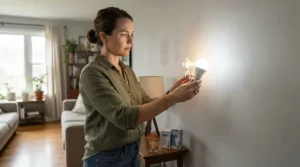 Choosing light color correctly with an example of warm white vs cool white lighting.